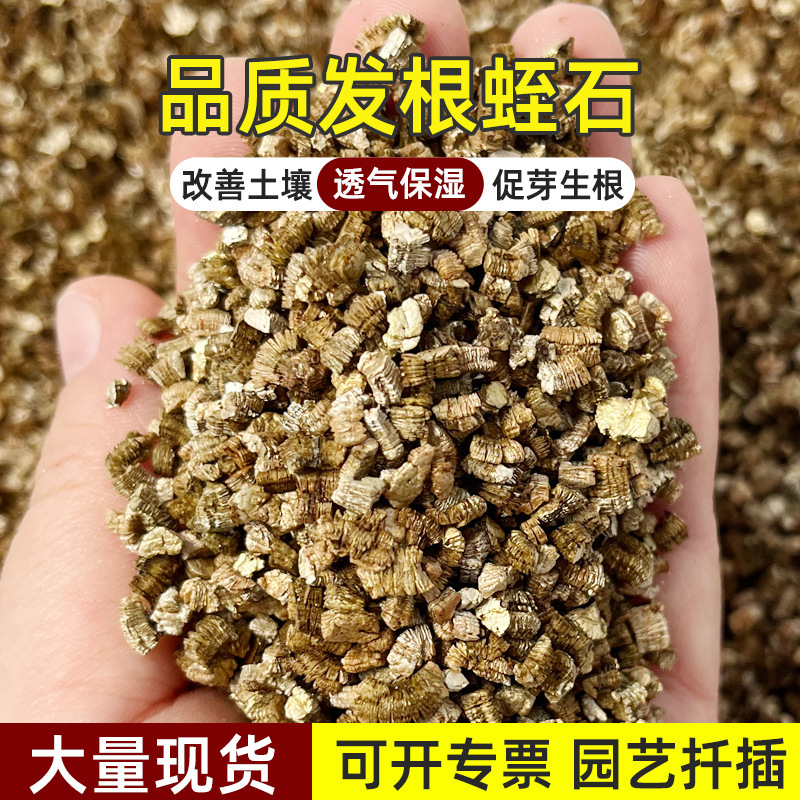 蛭石园艺种植扦插育苗爬宠垫材保温蛭石改善土壤现货批发膨胀蛭石|undefined