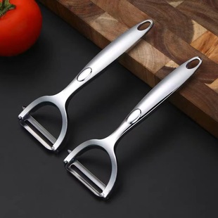 Factory wholesale peeler fruit and vegetable peeler melon planing peeling knife planer kitchen tool stainless steel color