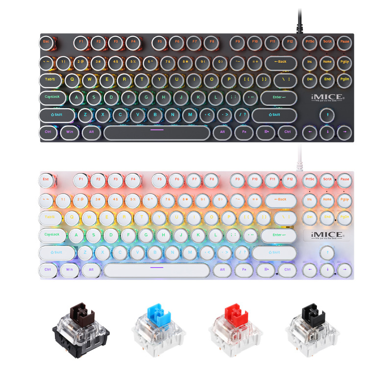 チムニーマシンキーボードgk 800パンク赤軸ゲームキーボード|undefined