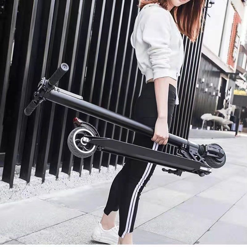 Ultra-Light Lithium Battery Adult Folding Electric Scooter Campus Scooter Mini Portable Work Electric Scooter