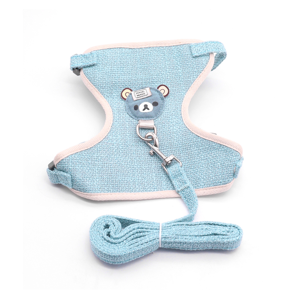 Cuerda de tracción para perros, perro pequeño, peluche, bichón, linda mascota, espalda, transpirable, cuerda de tracción para cachorros ajustable