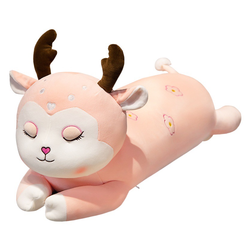 Miente ciervos muñeca de peluche de juguete almohada chica dormir cama muñeca Linda super suave grande lindo