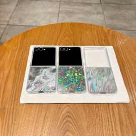 透边羽纱跨境适用三星zflip 7手机壳Galaxy ZFlip5/4折叠保护壳