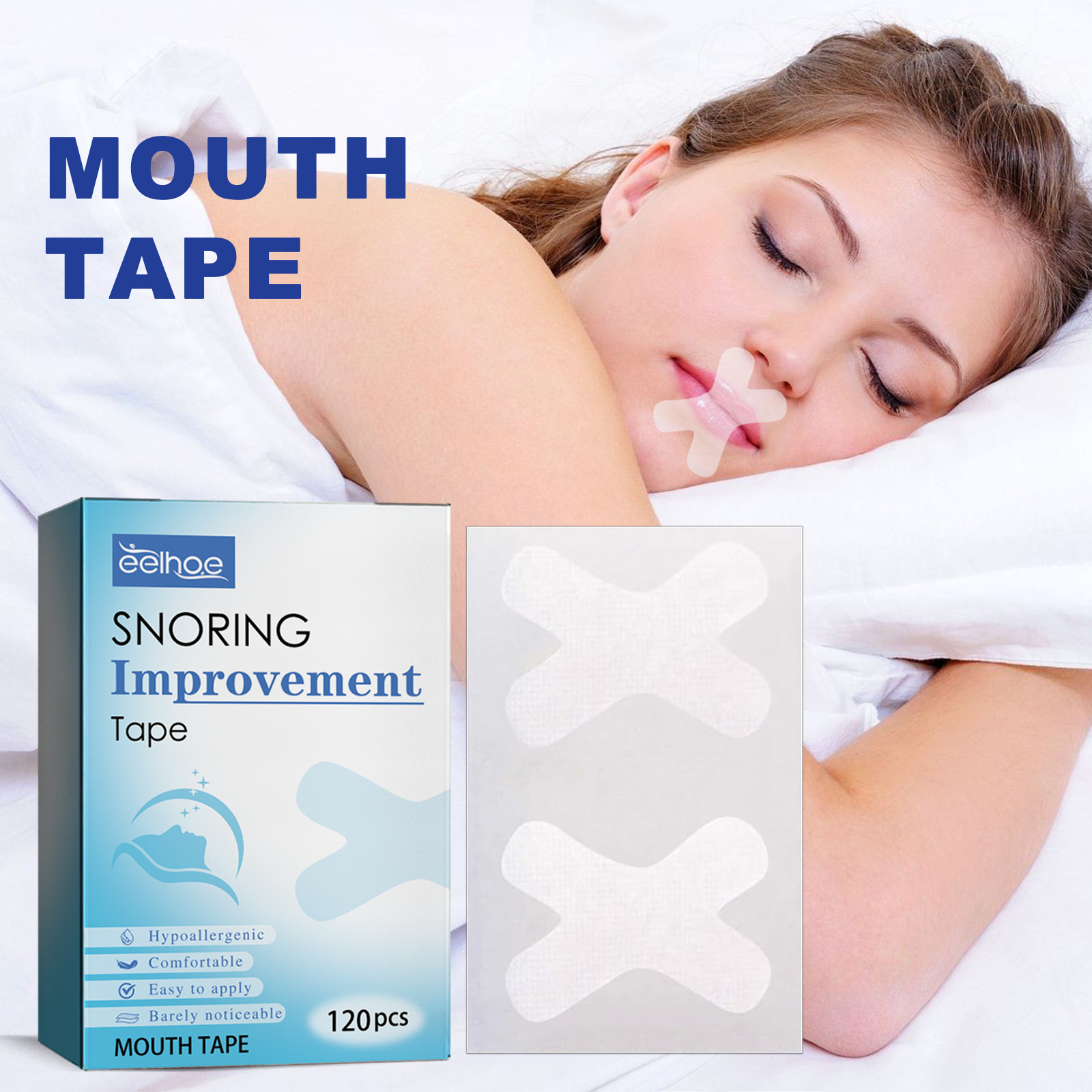 sealing  tape anti snoring open care sleep closed mouth breathing patch_voghion.com