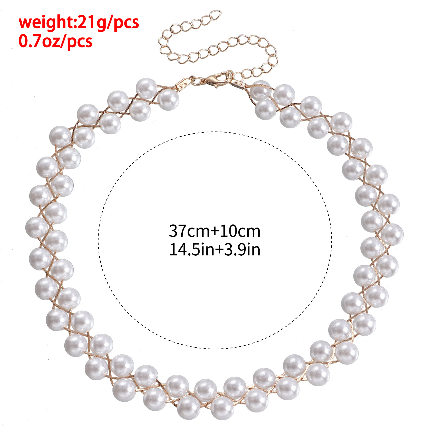 Colar de pérolas elegante feminino gargantilha longa minimalista_voghion.com