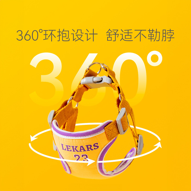 Perro Four Seasons chaleco deportivo transpirable cuerda de tracción perro mediano y pequeño mascota salida mascota caminando cuerda de perro