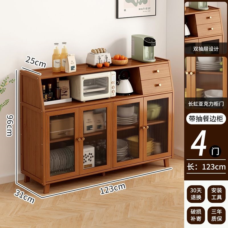 Gabinete de cocina multifuncional contra la pared, cocina simple, varios armarios de artefactos mágicos, comedor casero moderno.