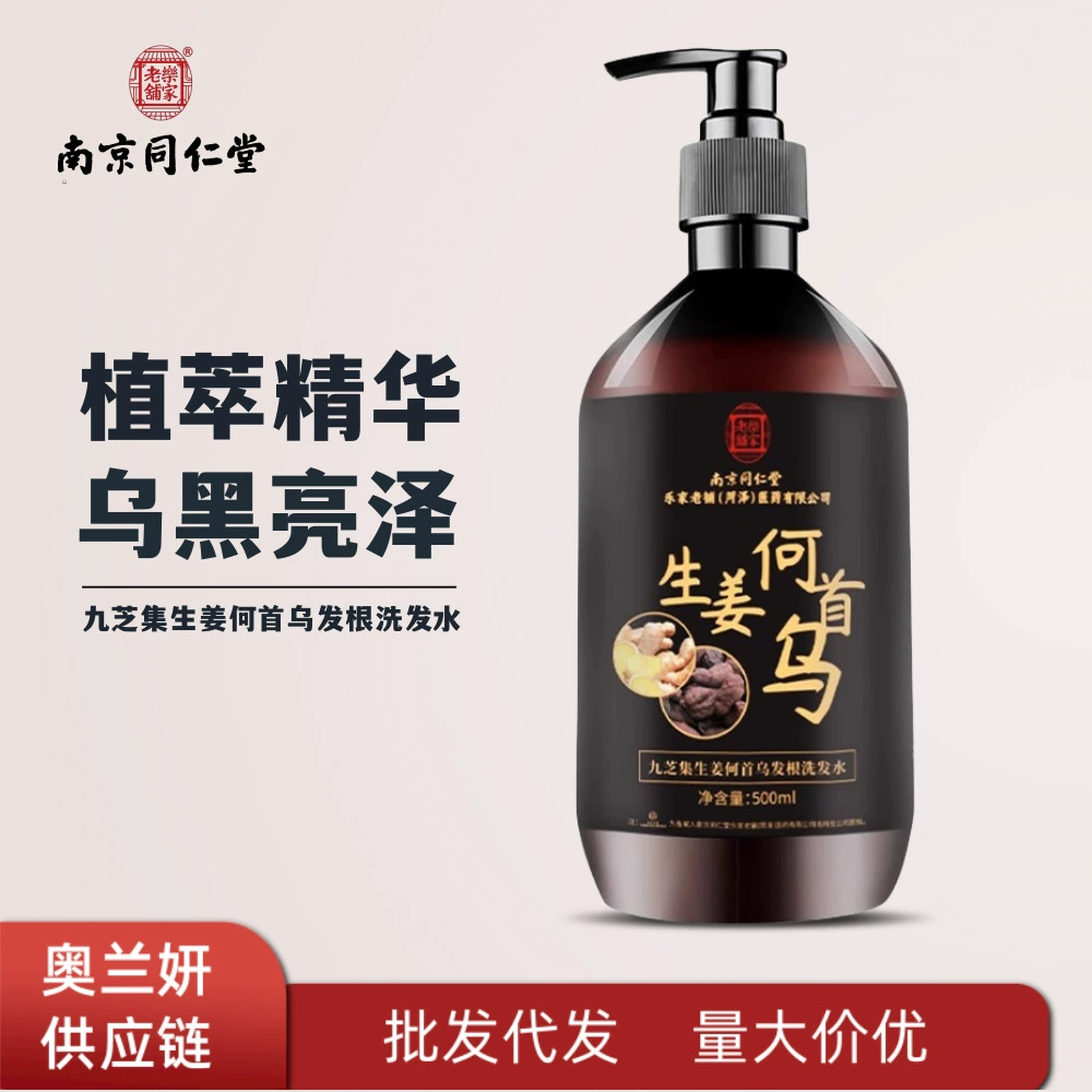 Нанкин Tongrentang Jiuzhi коллекция имбирь Горец многоцветковый корень шампунь растительный экстракт увлажняющий 500 мл большой емкости