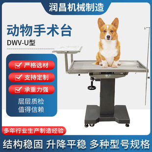 Pet Surgical Bench Animal Surgical Console Dwv-U Animal Surgical Bed 304 Stainless Steel Pet Surgical Bench