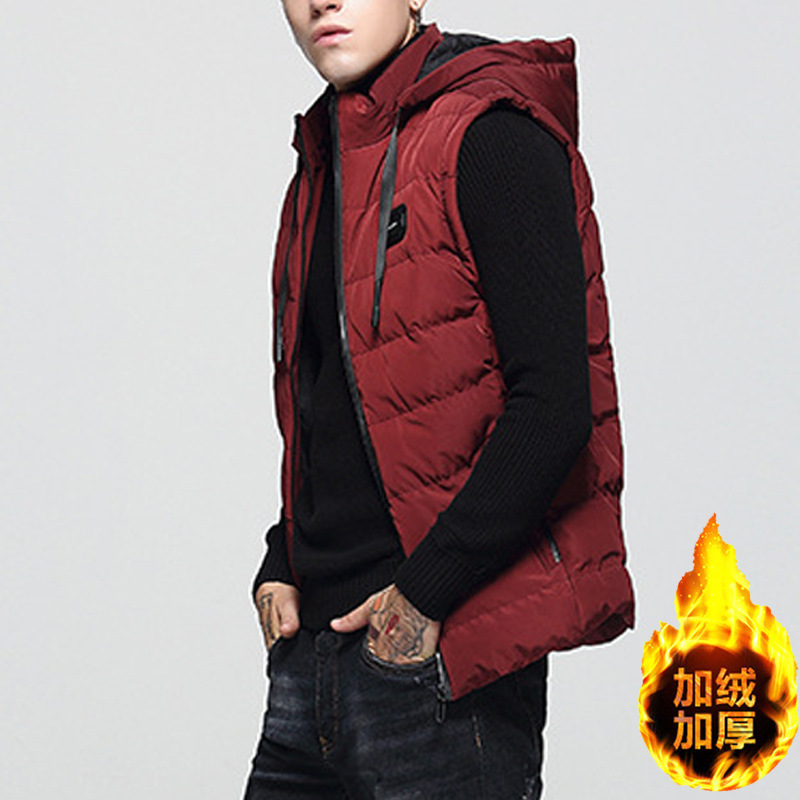 Cross-Border Cotton Vest for Men, 2026 New Autumn and Winter Trendy Outerwear, Popular Style, Spring and Autumn down Cotton Jacket