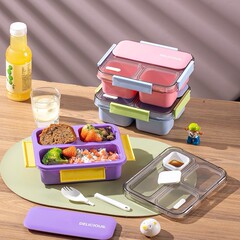 電子レンジに入れることができるランチボックス、オフィスワーカー向けの密封ランチボックス、食品グレードのPP大容量フルーツランチボックス