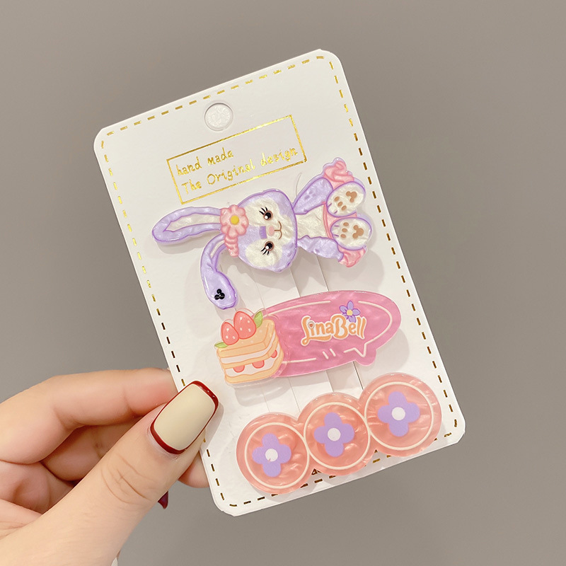 3-piece set~Lina Bell flower hair clips