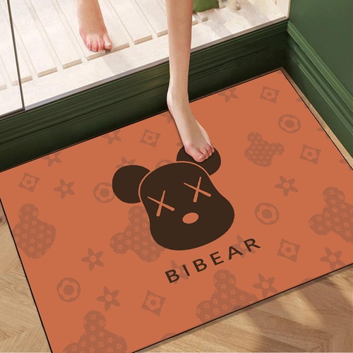 Light luxury diatom mud floor mat cartoon bathroom water-absorbent quick-drying non-slip mat bathroom toilet foot mat door mat