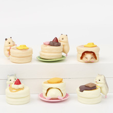 新品可爱日本食玩摆件马卡龙仓鼠宝宝盲盒少女心玩偶小模型装饰品