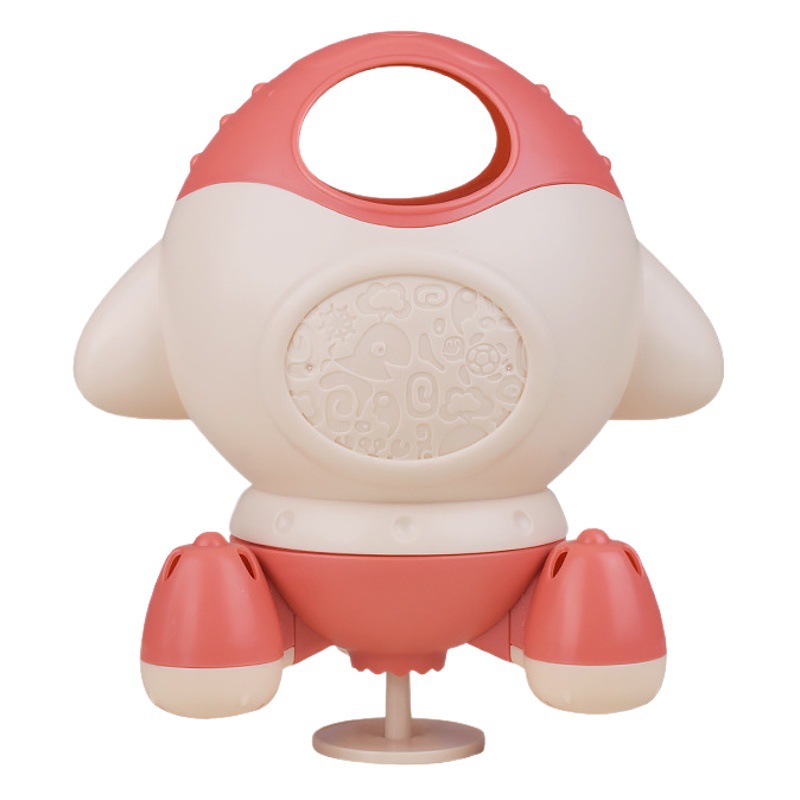 Juguetes de baño de bebé para niños transfronterizos fuente de cohete rociador giratorio agua jugando champú de spray de agua juguetes para bebés