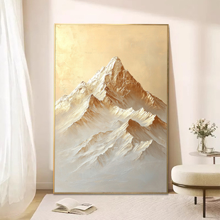 Rizhao Jinshan Pure Hand-painted Oil Painting Texture Three-dimensional Light Luxury Entrance High-grade Decorative Painting Dafen Village Hanging Painting Abstract