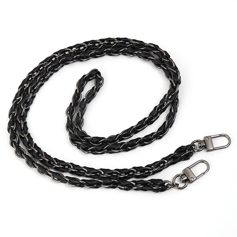 Bolso de verano para mujer con correa de cadena de cuero PU, correa de cadena de estilo Chanel, cadena de metal diagonal transversal estilo ins.