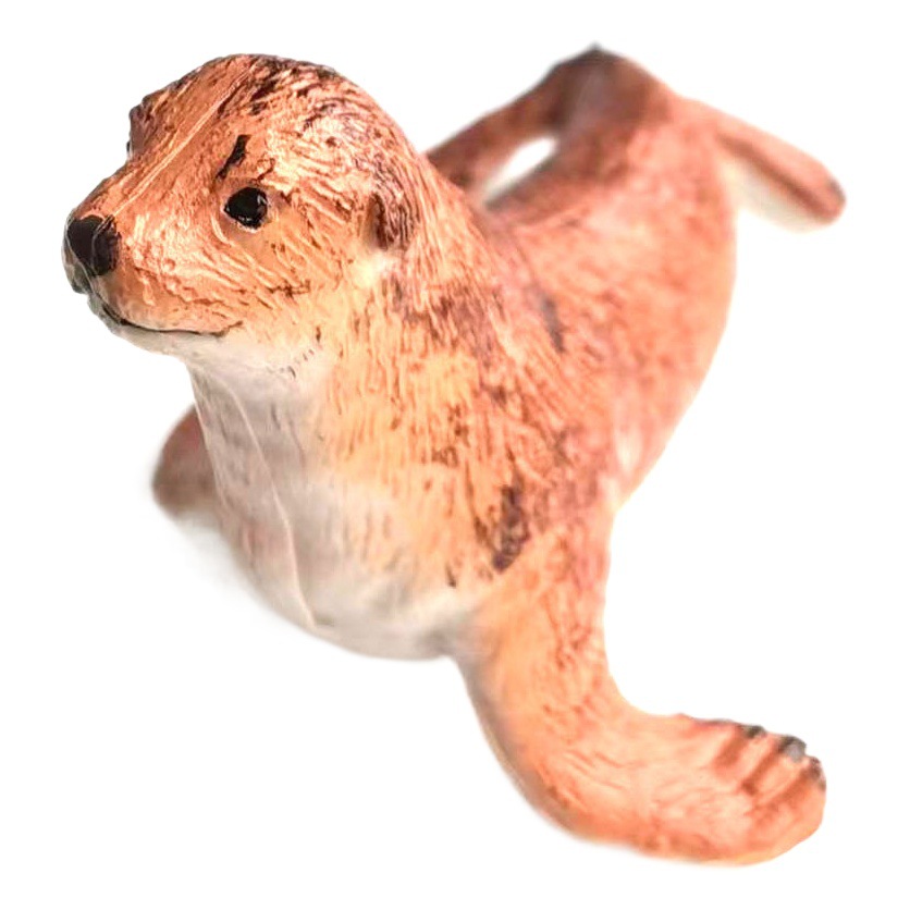 Micro paisaje playa marino adornos de animales lindo sello DIY artesanía pecera decoración del PVC morsa