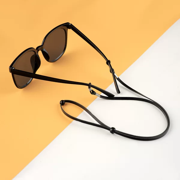 Sports glasses rope anti-drop fixed adjustable anti-drop anti-drop PU sunglasses lanyard suede glasses rope