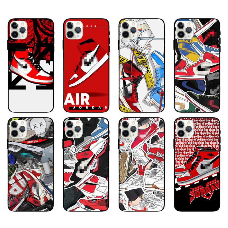 16 Jordan Aj Sneakers Phone Case 17 Suitable for 14 Promax Protective Case 13 Anti-Drop Soft Case 15 Men's 12 Anti-Slip