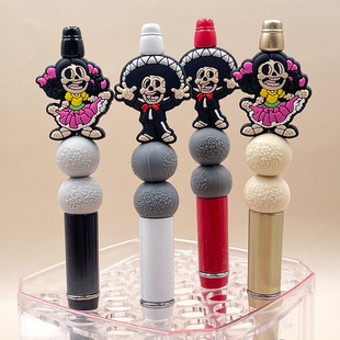 Factory Spot Wholesale Hot Selling Halloween Cartoon Skull Silicone Beads Kidsren's DIY Jewelry Beads Beads