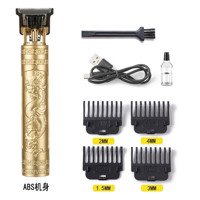 クロスボーダーt9理髪器散髪電動バリカンヘッド電気バリカンヘッドカミソリ充電式彫刻剃刀|undefined