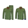 [Clothes + pants + collar badge + hat + hat badge + belt]