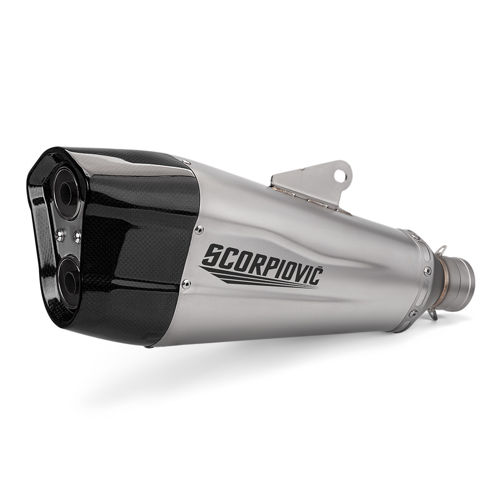 Motorcycle exhaust pipe modification exhaust tail section K165 carbon fiber exhaust pipe lossless installation locomotive Universal