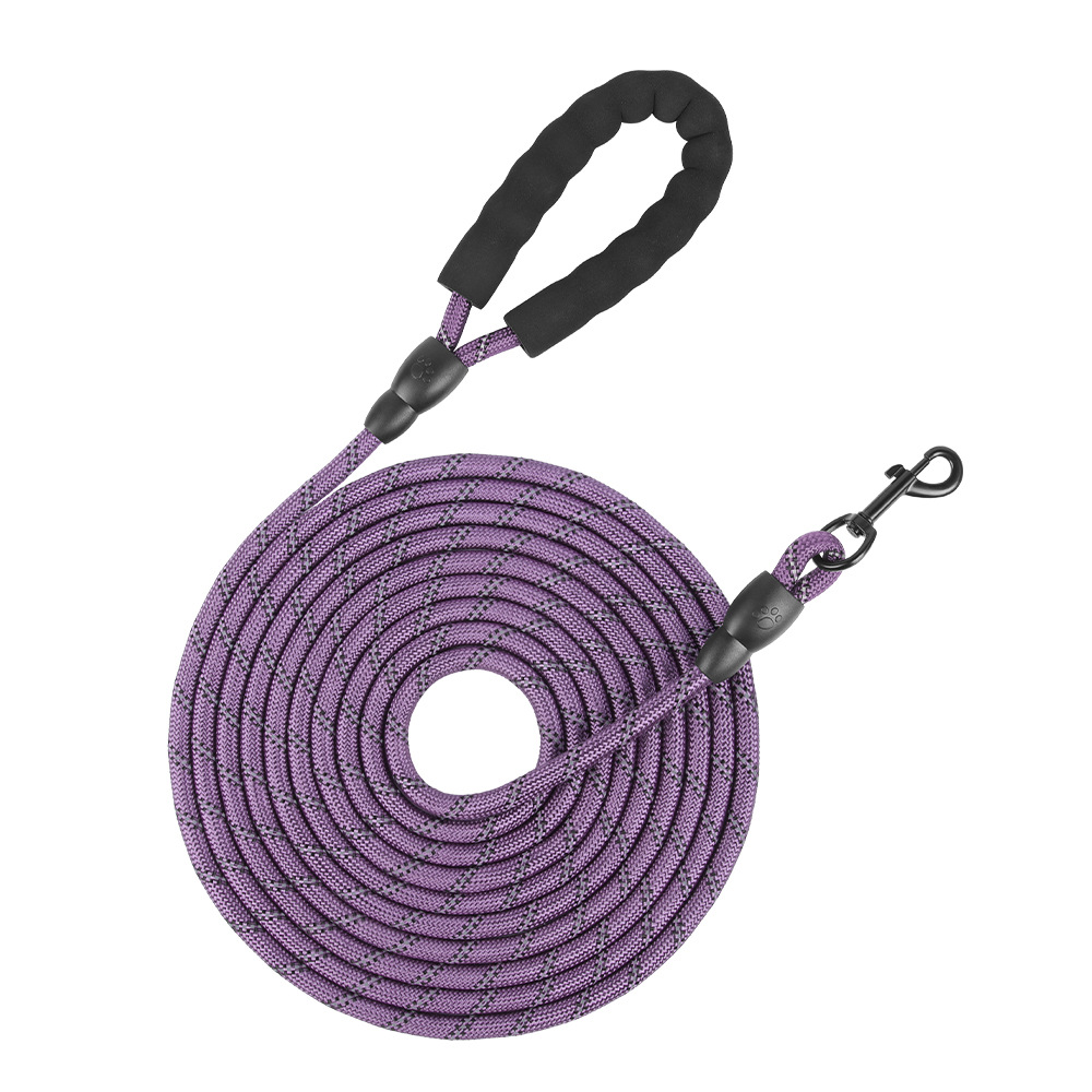 Corda de tracción de perros alargada de nylon reflectante para perros de gran tamaño a prueba de explosiones corda de rastreo de perros al aire libre corda de tracción de perros