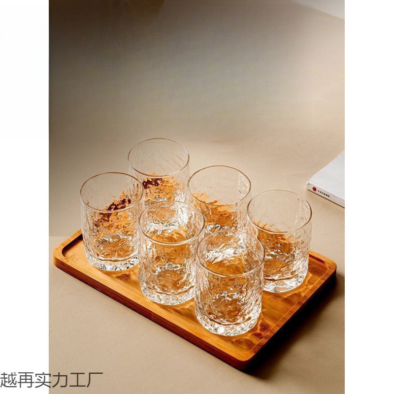 新しい氷河ガラスセットカップ家庭用ウォーターカップケトルリビングルーム厚みのある耐熱飲料ビールカップおもてなし用|undefined