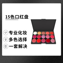 15色口紅皿多色リップグロス潤い保湿口紅板リップクリーム唇冷凍化粧皿ロゴなし現物卸売り