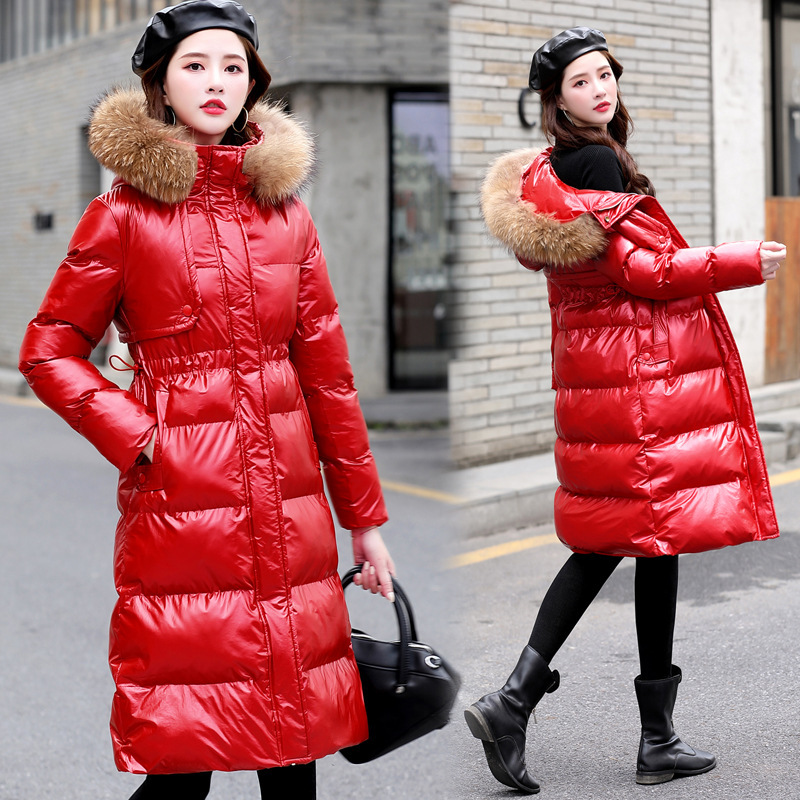 中长款棉服女2020冬季装新款韩版时尚棉衣可脱卸连帽大毛领棉袄