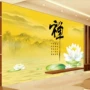 办公室茶室风景背景墙布