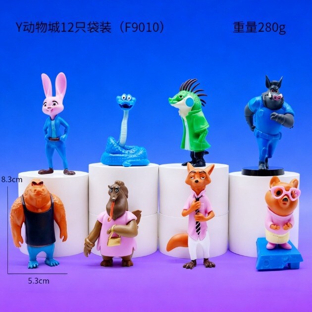 Trendy Blind Box Series Zootopia 2 Movie Anime Doll Hand-Made Fox Rabbit Tiger Ornament Toy