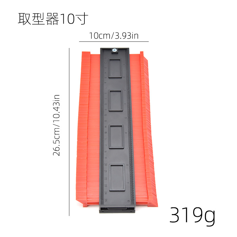 gauge de forma de radian gauge de perfilado carpintería piedra automóvil forma irregular gauge multifuncional contorno gauge