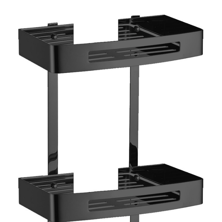 Estante de Baño de Acero Inoxidable, Estante Esquinero Triangular para Baño, Estante de Acero para Lavabo de Una o Dos Capas