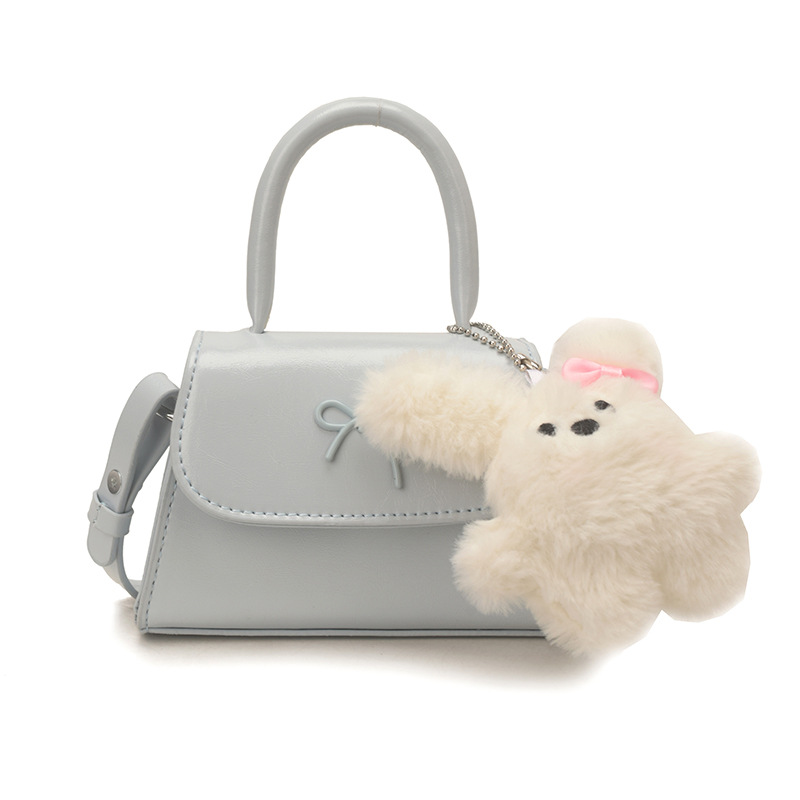 Bolsos infantiles transfronterizos dulces lindos arcos bolsos de mano de niña mini oso colgante bolsos de hombro