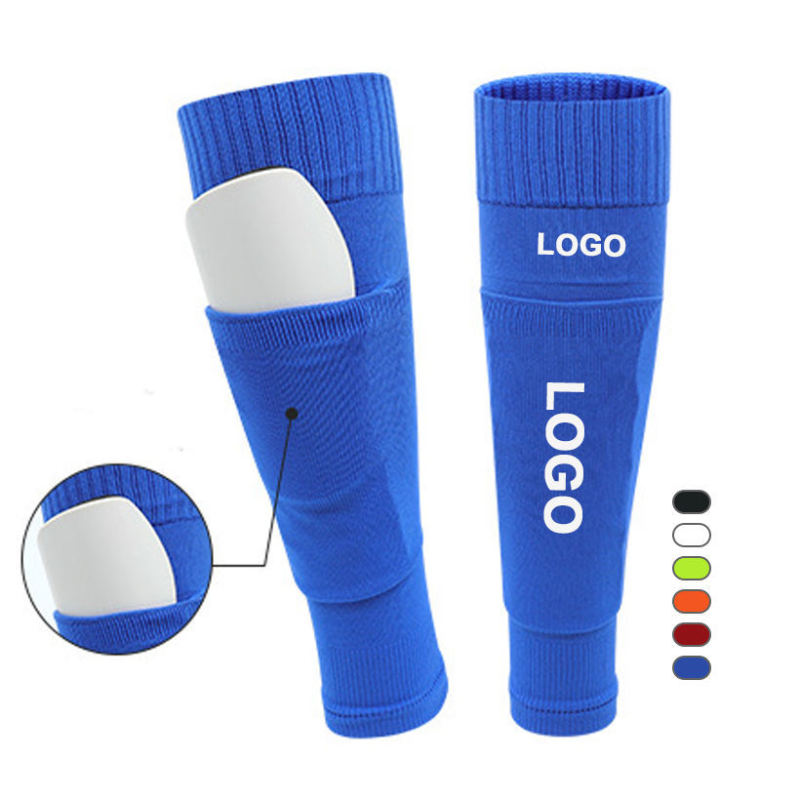 Customized Footless Soccer Socks with Sleeves and Shin Pads, Pre-Cut Soccer Socks, Calf Compression Soccer Sleeves Customized Footless Soccer Socks with Sleeves and Shin Pads, Pre-Cut Soccer Socks, Calf Compression Soccer Sleeves