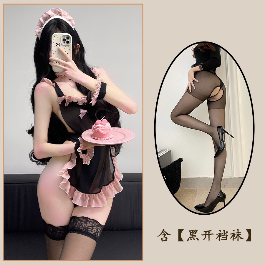 정장 + 검정색 오픈 양말