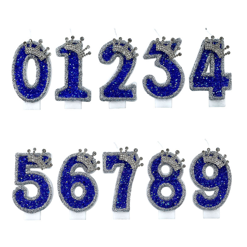 Venta al por mayor original nueva vela digital Sueño Azul estilo pastel de cumpleaños vela AliExpress Amazon Venta caliente