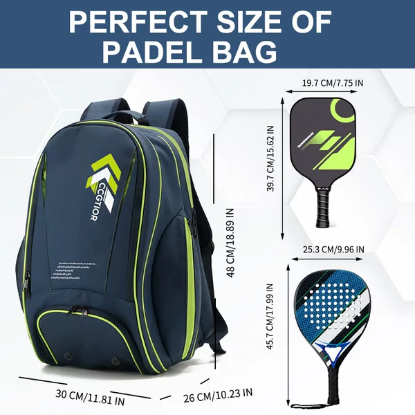 Cross-Border Popular Pickleball Bag, Tennis Bag, Badminton Bag, Sports Backpack, Independent Shoe Compartment, Outdoor Tennis Bag