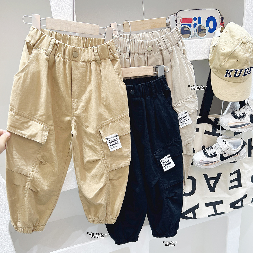 Children's autumn trousers for boys for leisure