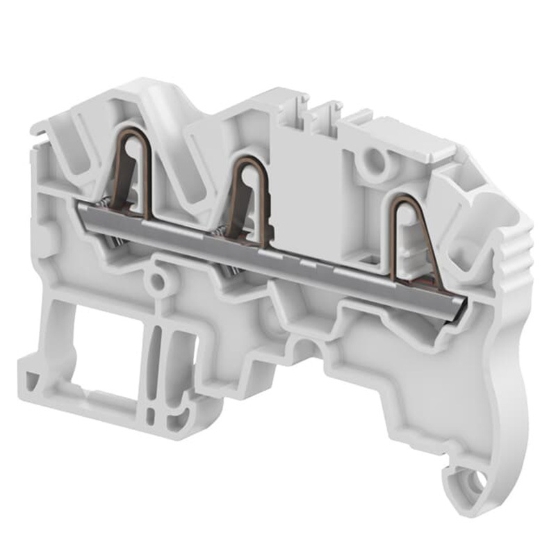 ABB接线端子 直插式 插簧接线端子ZK2.5-3P ZK2.5-PE-3P