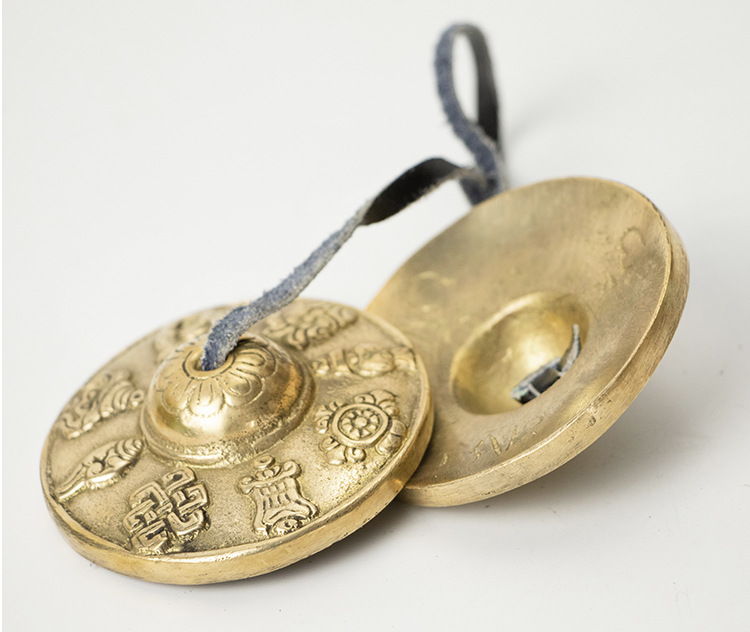 批发厂家直销尼泊尔手工黄铜碰铃打击乐器叮夏法器双磬-阿里巴巴