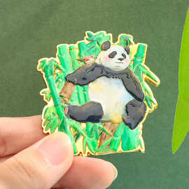 四川热门景点动物植物园冰箱贴设计国宝熊猫成都特色旅游纪念品
