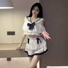春山梦情趣内衣日系可爱水手服JK制服纯欲透视床上激情套装性感