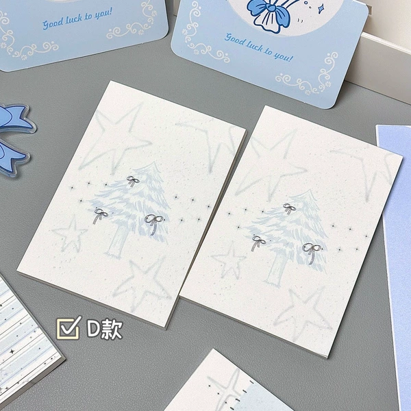 With bow, blue, wide color palette
