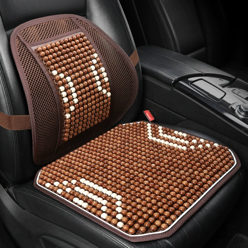 Подушка сиденья автомобиля летняя Прохладная Подушка Одиночная Подушка сиденья грузовика Автомобильная подушка вентиляция деревянная подушка из бисера поколение волос