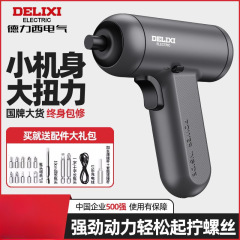Delixi 電動ドライバー家庭用小型ドライバー充電式電気ドリル全自動ドライバー加工品