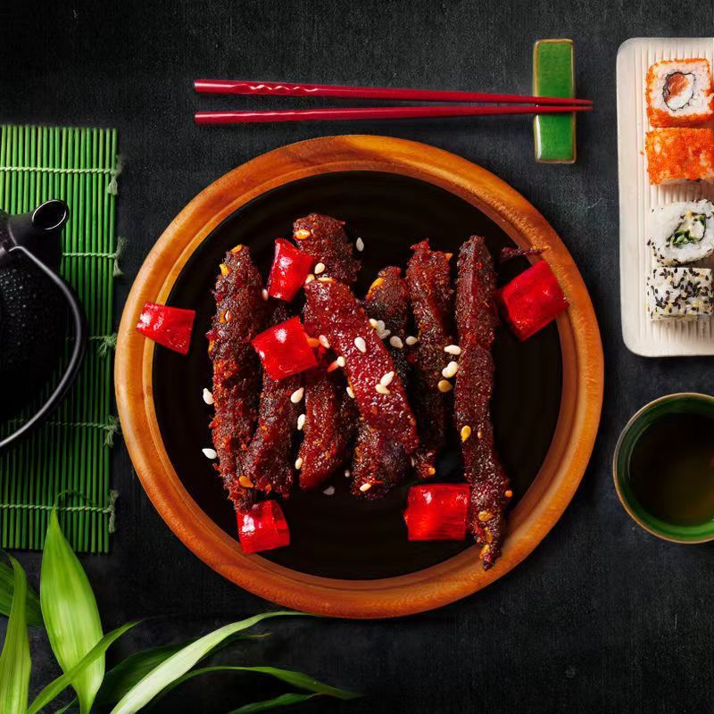 三只松鼠蜀香牛肉100g/袋麻辣味零食小吃熟食香辣牛肉干烧烤味